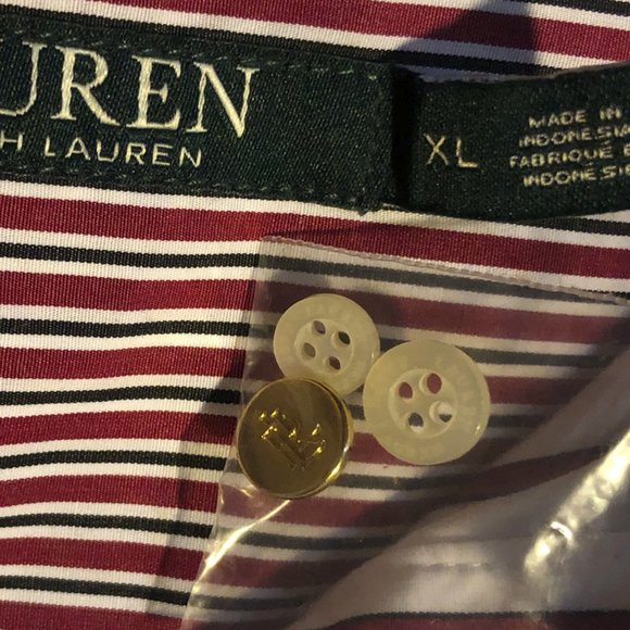 Long Sleeve Lauren Ralph Lauren 100% Cotton Dressy Shirt NWT - Picture 2 of 11
